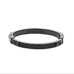 Michael Kors Pave Astor bangle in black NWOT